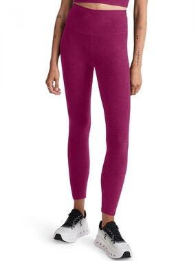 Beyond Yoga Spacedye Spin Out High Rise Leggings NWT in Magenta Heather